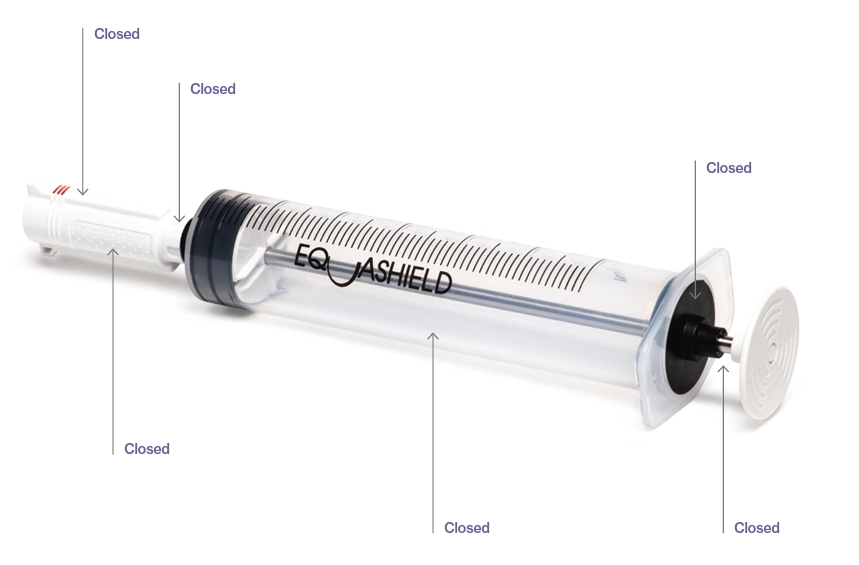 EQUASHIELD CSTD syringe unit